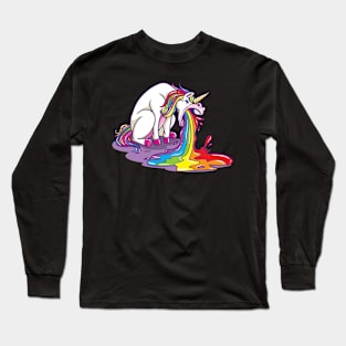 vomit unicorn Long Sleeve T-Shirt